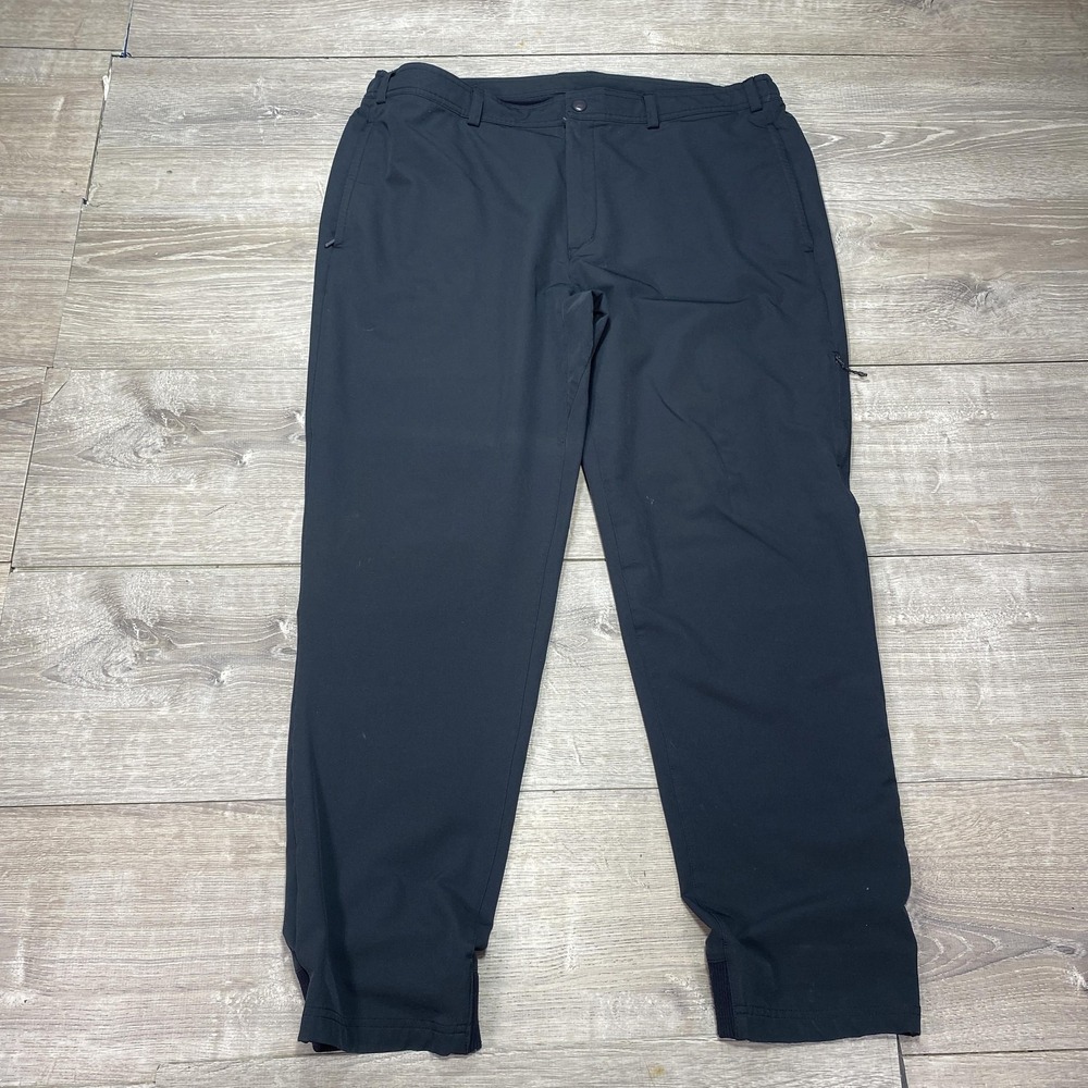 Mack Weldon Tech Hybrid Jogger Mens 2XL Black Stretch Cuffed Pants Travel Casual